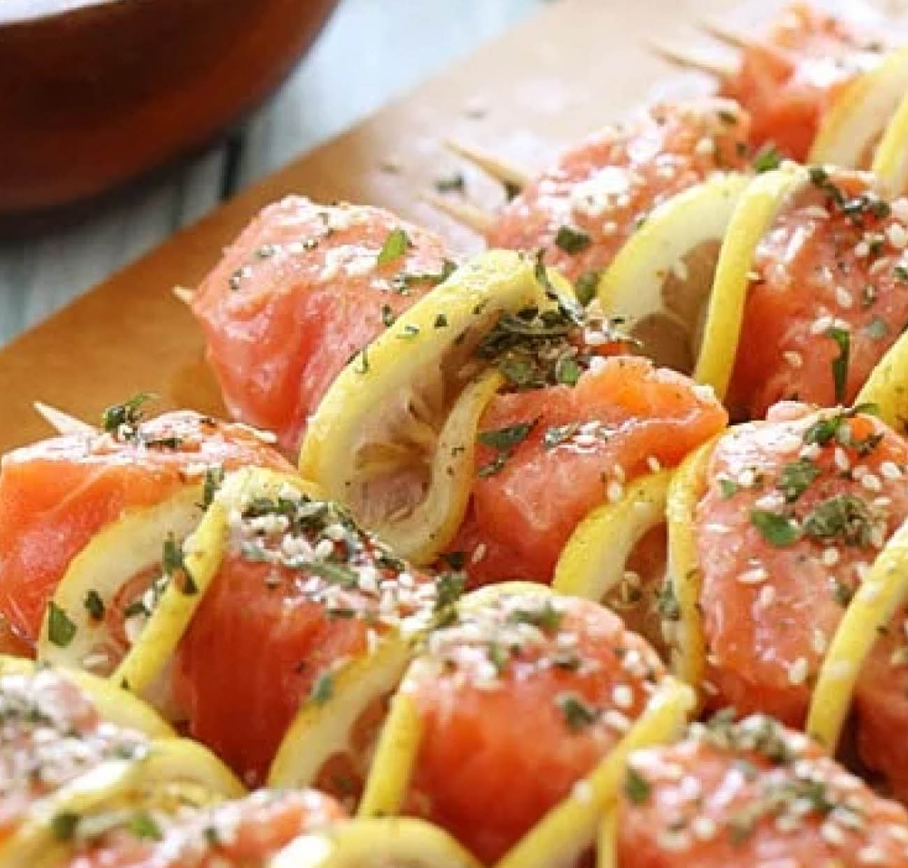 Grilled Salmon Kabobs